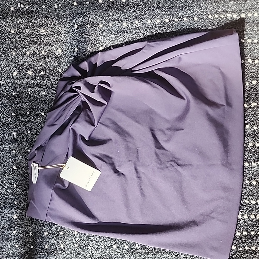 Scanlan Theodore Italian Drape Skirt Twilight Blue  Size 10